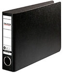 Falken Ordner Schmal DIN A5 50 mm Schwarz 2 Ringe Kunststoff Querformat 6674382