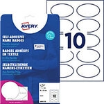 AVERY Zweckform Namensschild-Etiketten J4882-20 zum Ankleben Sonderformat Wei&szlig; 8,5 x