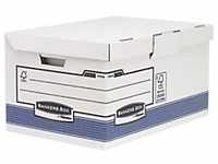 Bankers Box System Archivbox mit Klappdeckel FastFold Besonders stabil FSC Blau 293