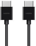 Belkin HDMI-Kabel HDMI Stecker auf HDMI Stecker 2 m Schwarz 1290271