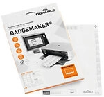 DURABLE Badgemaker Einsteckschild 0,95 x 34 x 21,5 cm Papier 20 Blatt &agrave; 8 St&uuml;ck