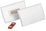 DURABLE CLOCK FOLD Namensschild Magnet 826019 9,5 x 5,4 cm 10 St&uuml;ck 1282409