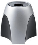HAN Klammernspender Delta Kunststoff Silber, schwarz 9,5 x 9,5 x 8,8 cm 2752