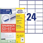AVERY Zweckform Mehrzwecketiketten 6602 Selbstklebend DIN A4 Wei&szlig; 7 x 3,6 cm 1560