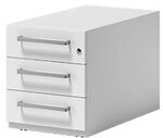 Bisley Rollcontainer Note mit Designgriff und drei Universalschubladen &agrave; H&ouml;he 150