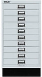 Bisley Schubladenschrank 10 Sch&uuml;be Hellgrau 349 x 432 x 670 mm 1016151