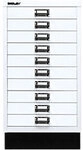 Bisley Schubladenschrank 10 Sch&uuml;be Verkehrswei&szlig; 349 x 432 x 670 mm 1016159