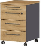GERMANIA Rollcontainer 4239-564 Braun, Grau 420 x 490 x 610 mm 1052924