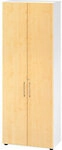 Hammerbacher Schrank Spanplatte 5 Fachb&ouml;den abschlie&szlig;bar Ahorn Wei&szlig; 1148571