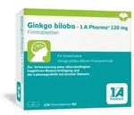 GINKGO BILOBA-1A Pharma 120 mg Filmtabletten 120 St