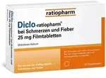 DICLO-RATIOPHARM bei Schmerzen u.Fieber 25 mg FTA 20 St