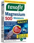 TAXOFIT Magnesium 500 Nacht+Melatonin Tabletten 30 St