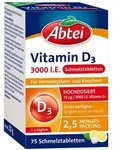 ABTEI Vitamin D3 3000 I.E. Schmelztabletten 75 St