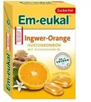 EM-EUKAL Bonbons Ingwer Orange zuckerfrei Box 50 g