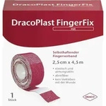 DRACOPLAST FingerFix 2,5 cmx4,5 m m.Wundk.rot 1 St