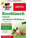 DOPPELHERZ Knobl.Kap.m.Mistel+Wei&szlig;dorn+Vitamin B1 480 St