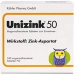 UNIZINK 50 magenschonende Zink Tabletten &ndash; bei Zinkmangel 100 St