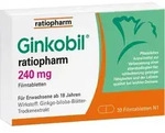 GINKOBIL-ratiopharm 240 mg Filmtabletten 30 St