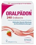 ORALP&Auml;DON 240 Erdbeere Btl. Pulver 10 St