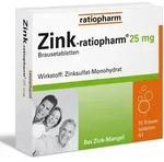 ZINK-RATIOPHARM 25 mg Brausetabletten 20 St