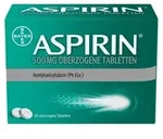 ASPIRIN 500 mg &uuml;berzogene Tabletten 40 St