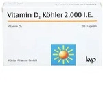 VITAMIN D3 K&Ouml;HLER 2.000 I.E. Kapseln 20 St