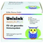 UNIZINK Immun Plus Kapseln mit Zink + Selen + Vitamin C & Vitamin D + Beta-Glucan