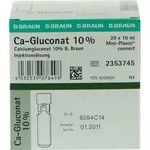 CALCIUMGLUCONAT 10% MPC Injektionsl&ouml;sung 20X10 ml