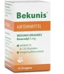BEKUNIS Dragees Bisacodyl 5 mg magensaftres.Tabl. 10 St