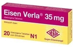 EISEN VERLA 35 mg &uuml;berzogene Tabletten 20 St