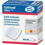CUTIMED Siltec Plus Schaumverb.10x10 cm haftend 12 St