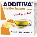 ADDITIVA hei&szlig;er Ingwer+Orange Pulver Sachets 120 g