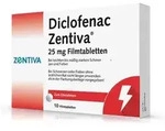 DICLOFENAC Zentiva 25 mg Filmtabletten 10 St