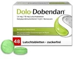 Dolo-Dobendan&reg; Halstabletten zuckerfrei mit bet&auml;ubender Wirkung - bei Halsschmerzen