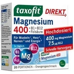 TAXOFIT Magnesium 400+B1+B6+B12+Fols&auml;ure 800 Gran. 20 St