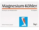 MAGNESIUM K&Ouml;HLER mit Vitamin B6 + Magnesiumcitrat Kapseln hochdosiert 1X90 St