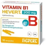 VITAMIN B1 HEVERT 200 mg Injektionsl&ouml;sung Amp. 10X2 ml