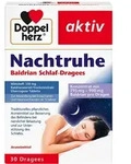 DOPPELHERZ Nachtruhe Baldrian Schlaf-Dragees 30 St