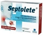 SEPTOLETE m.Cola-Geschmack 3mg/1mg Lutschtabletten 16 St