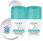 Vichy Deo Roll-on 48h Anti-Flecken, Deo Damen und Herren - Doppelpack 2X50 ml