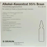 ALKOHOL 95% Infusionsl&ouml;sungskonzentrat 10X20 ml