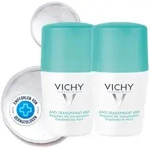 Vichy Deo Anti-Transpirant 48h Roll-On, Deo Damen und Herren - Doppelpack 2X50 ml