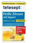 TETESEPT hei&szlig;e Zitrone mit Ingwer zuckerfr.Pulver 10X3 g