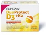EUNOVA DuoProtect D3+K2 4000 I.E./80 &mu;g Kapseln 30 St