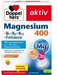 DOPPELHERZ Magnesium 400+B1+B6+B12+Fols&auml;ure BTA 6X15 St