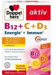 DOPPELHERZ B12+C+D3 Depot aktiv Tabletten 110,8 g