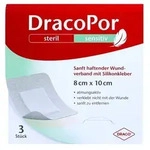 DRACOPOR sensitiv 8x10 cm steril m.Silikonkleber 3 St