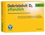 DEKRISTOLVIT D3 2000 I.E. pflanzlich Kapseln 60 St