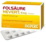 FOLS&Auml;URE Hevert 5 mg Tabletten 100 St