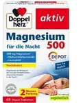 DOPPELHERZ Magnesium 500 f&uuml;r die Nacht Tabletten 60 St
